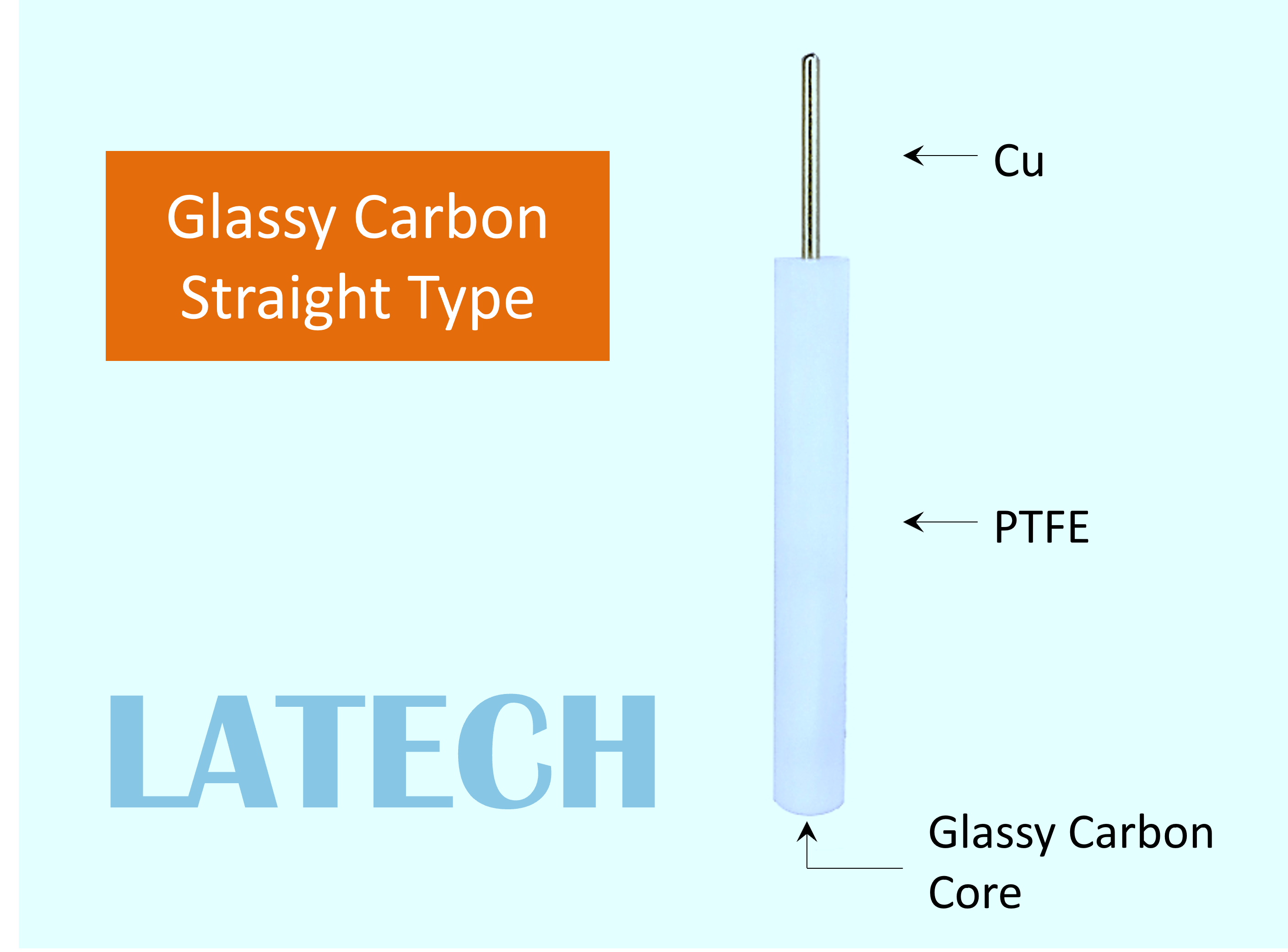 Glassy Carbon Straight Type Latech