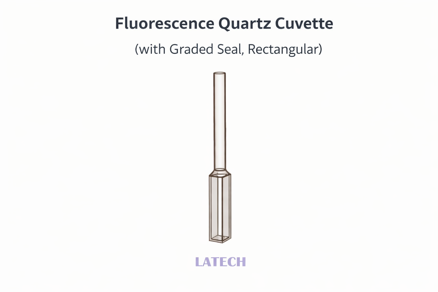 紫色刻字荧光石英比色皿